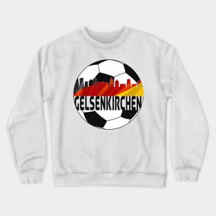 Gelsenkirchen Germany Euro 2024 football—Black text Crewneck Sweatshirt